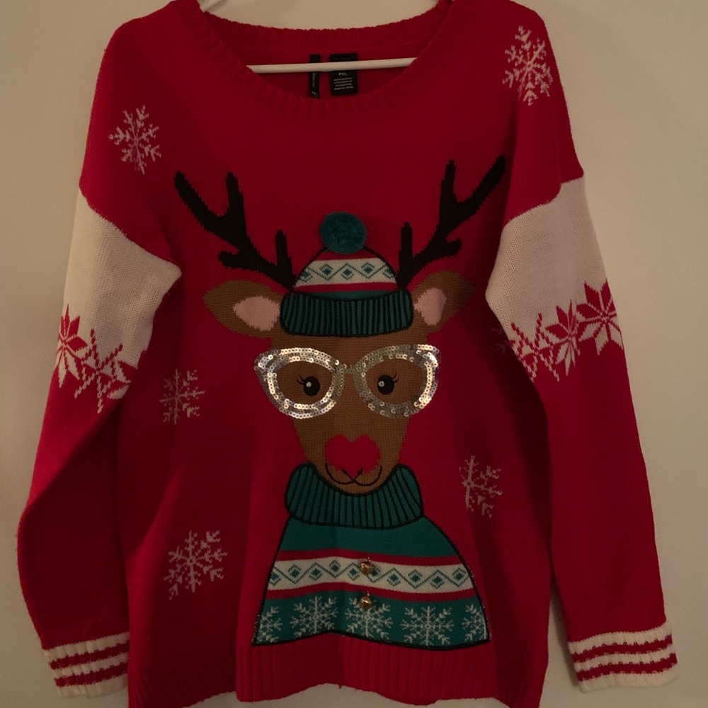Ugly Christmas Holiday Reindeer Sweater